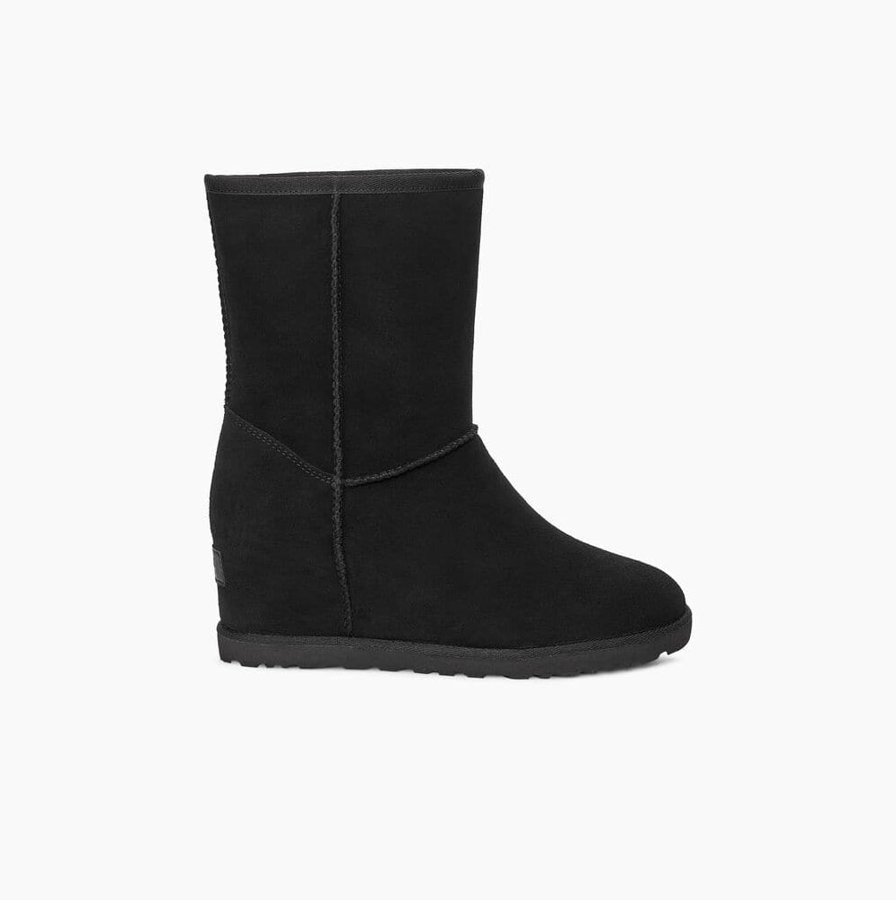 UGG Classic Femme Short - Boots Dame - Svart (NO-N368)